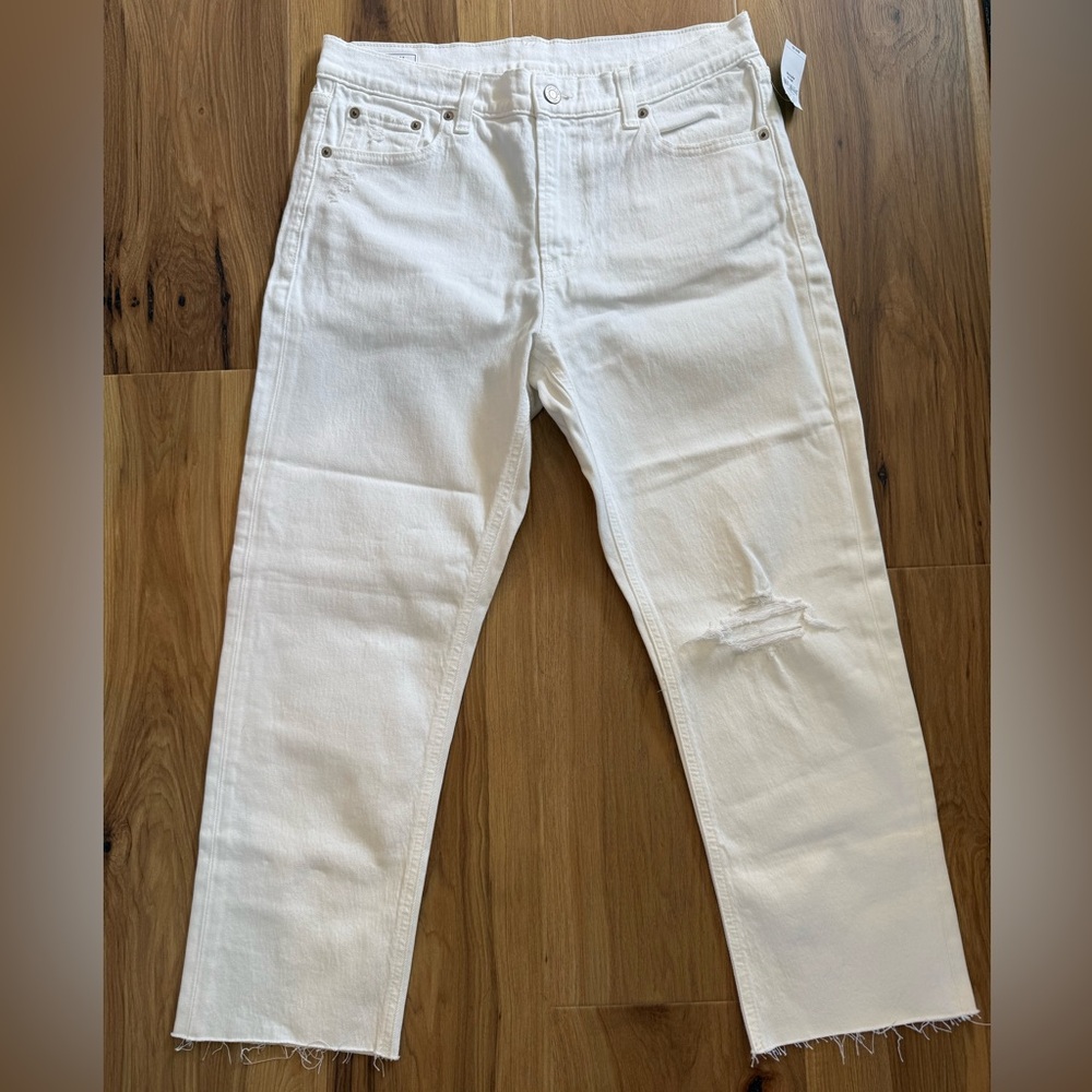 GAP Women’s White Straight Jeans